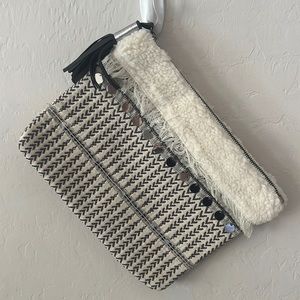 Women’s clutch handbag with sequin detail